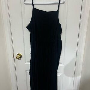 Old Navy Black Spaghetti Strap Slip Dress